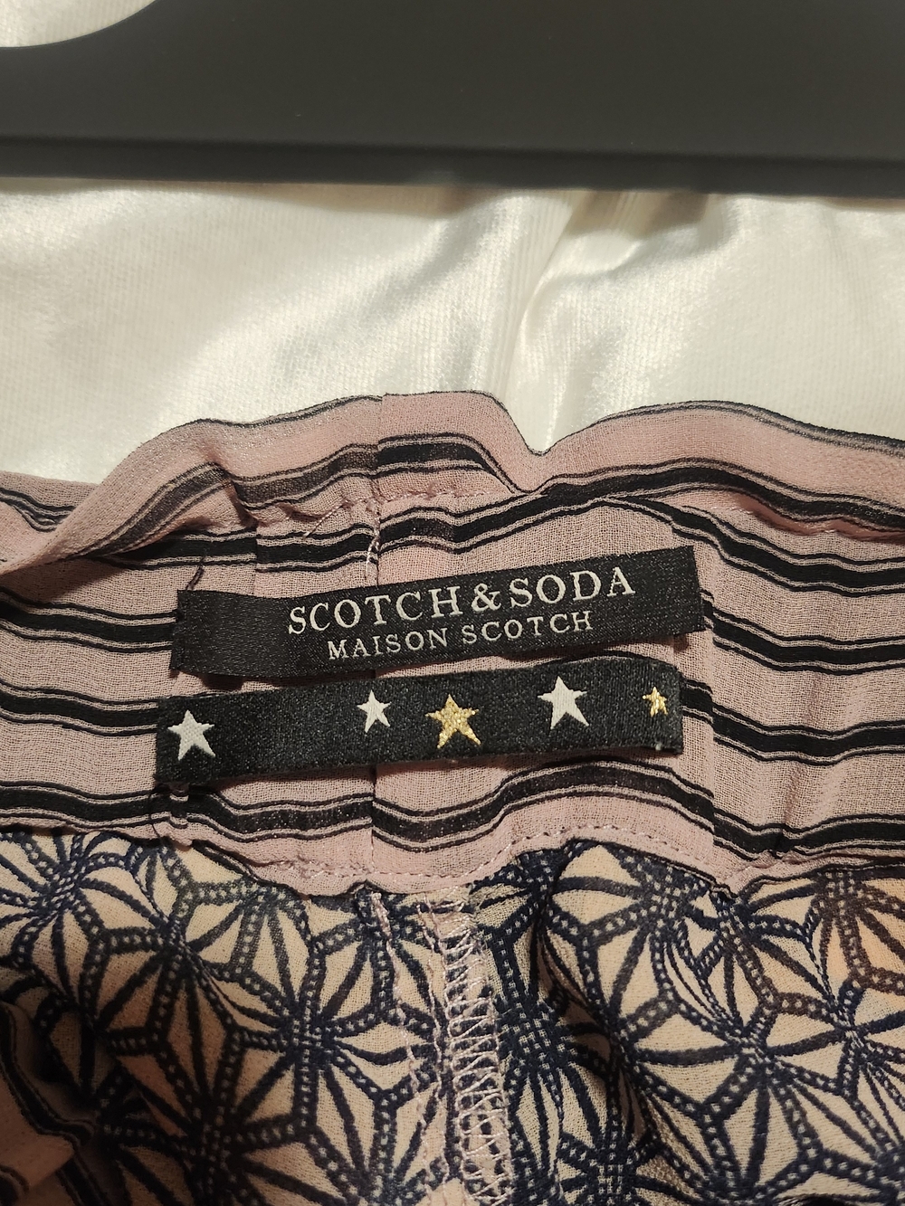 Scotch & Soda Multicolor Patchwork Drawstring Shorts - Picture 3 of 5
